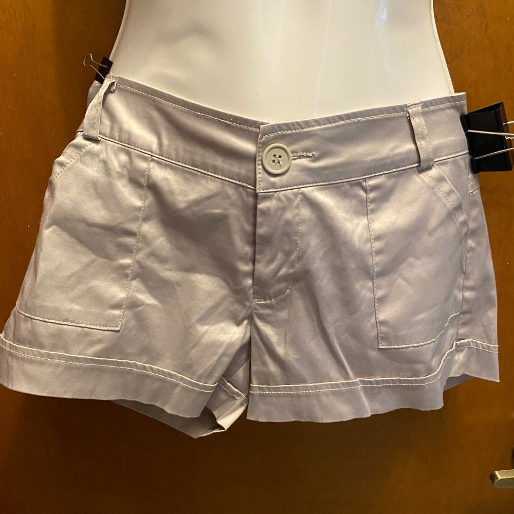 Soho Satin Champagne Shorts - Size 2